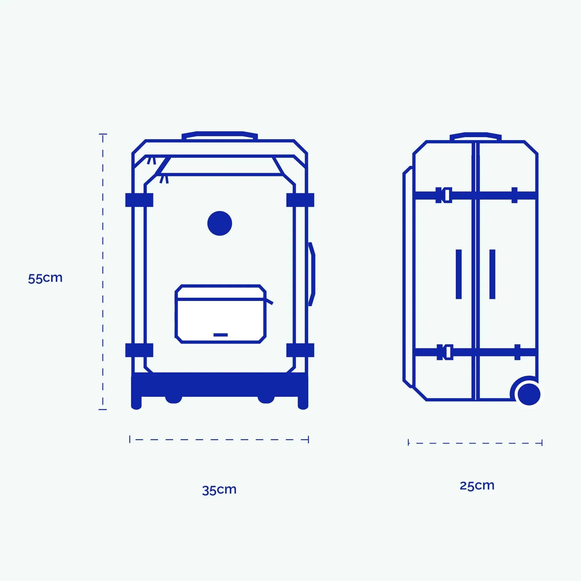 Valise souple 2 roues small Askim