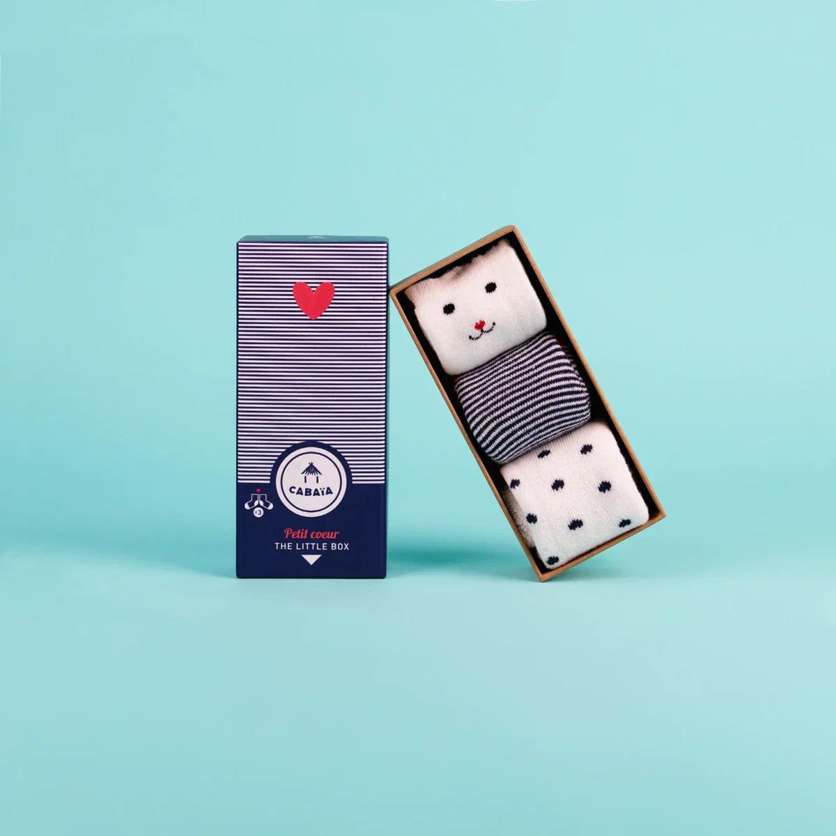 Petit Coeur - Pack de chaussettes bébé
