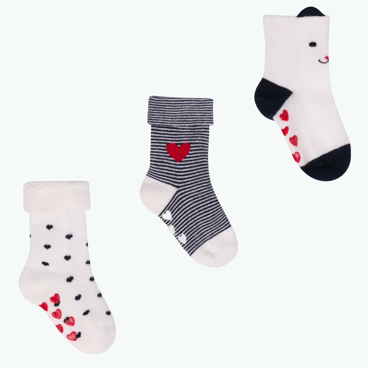 Petit Coeur - Pack de chaussettes bébé