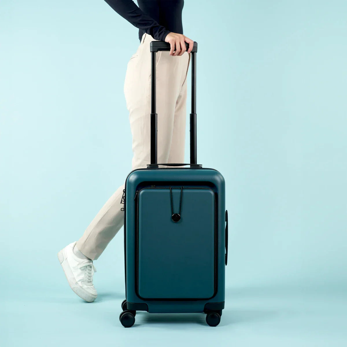 Valise cabine PVG - Pochette unie